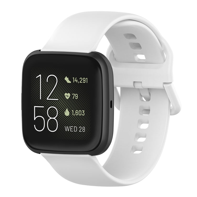 Color Buckle Silicone Wrist Strap Watch Band for Fitbit Versa 2 / Versa / Versa Lite / Blaze, Size: S, Size: L