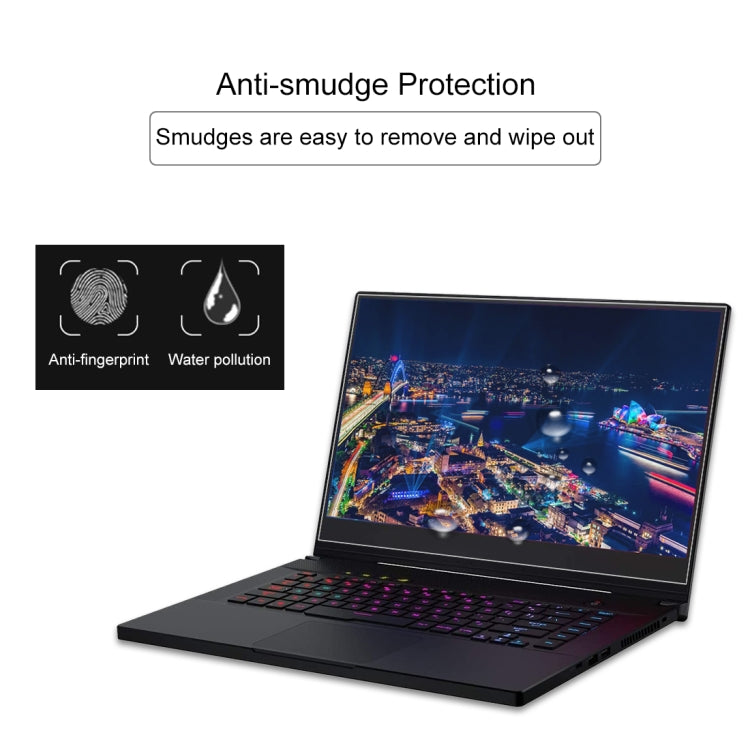 筆記型電腦螢幕高清鋼化玻璃保護膜，適用於ASUS ROG Strix G 15.6吋，適用於ASUS ROG Strix Hero II 15.6吋，適用於ASUS ROG ZEPHYRUS (GX501) 15.6吋，適用於ASUS ROG ZEPHYRUS (M15) 15.6吋，適用於ASUS ROG Zephyrus M (GM501) 15.6吋