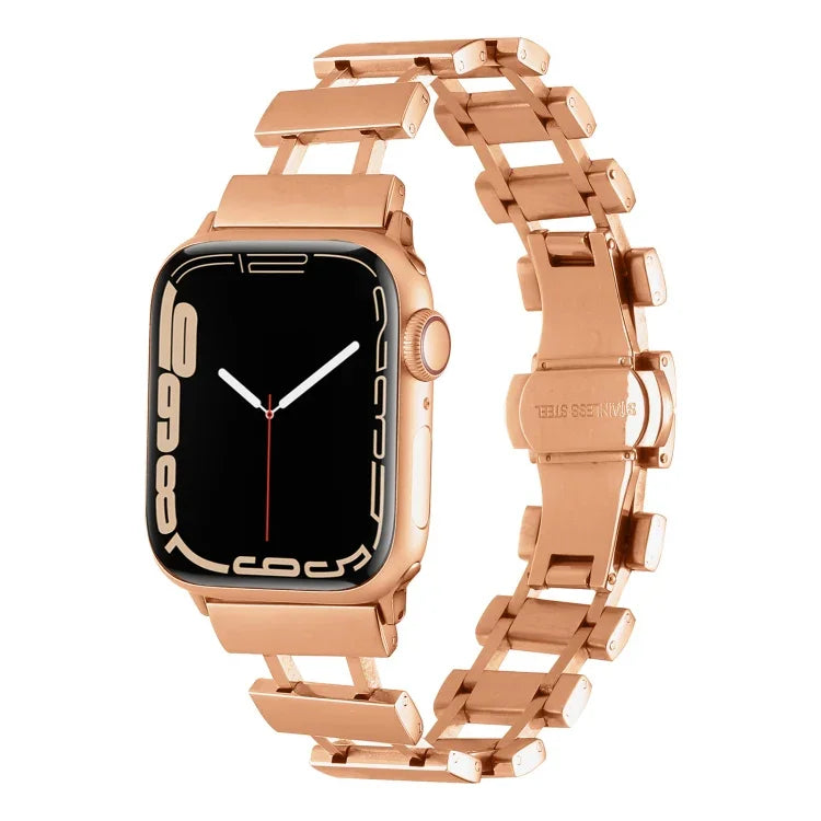 中空不鏽鋼錶帶，適用於 Apple Watch Ultra 49mm / Series 8&7 45mm，適用於 Apple Watch Series 8&7 41mm / SE 2&6&SE&5&4 40mm