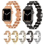 中空不鏽鋼錶帶，適用於 Apple Watch Ultra 49mm / Series 8&7 45mm，適用於 Apple Watch Series 8&7 41mm / SE 2&6&SE&5&4 40mm