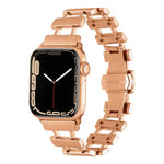 中空不鏽鋼錶帶，適用於 Apple Watch Ultra 49mm / Series 8&7 45mm，適用於 Apple Watch Series 8&7 41mm / SE 2&6&SE&5&4 40mm