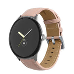 尖尾縫線真皮錶帶，適用於 Google Pixel Watch 4 / 3 / 2 / 1 41毫米