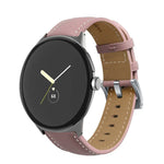 尖尾縫線真皮錶帶，適用於 Google Pixel Watch 4 / 3 / 2 / 1 41毫米