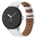 圓尾真皮錶帶，適用於 Google Pixel Watch 4 / 3 / 2 / 1 41mm