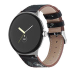 圓尾真皮錶帶，適用於 Google Pixel Watch 4 / 3 / 2 / 1 41mm