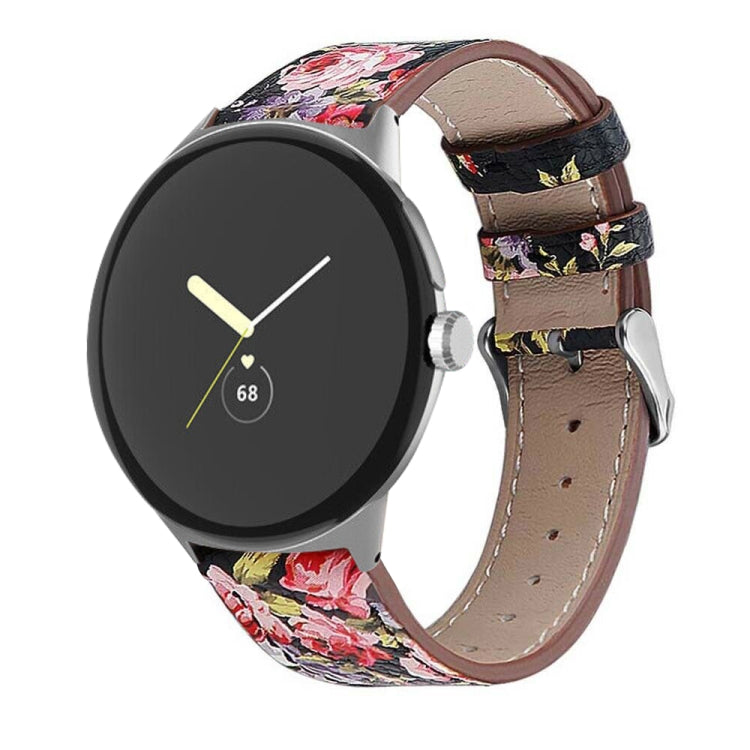 圓尾真皮錶帶，適用於 Google Pixel Watch 4 / 3 / 2 / 1 41mm