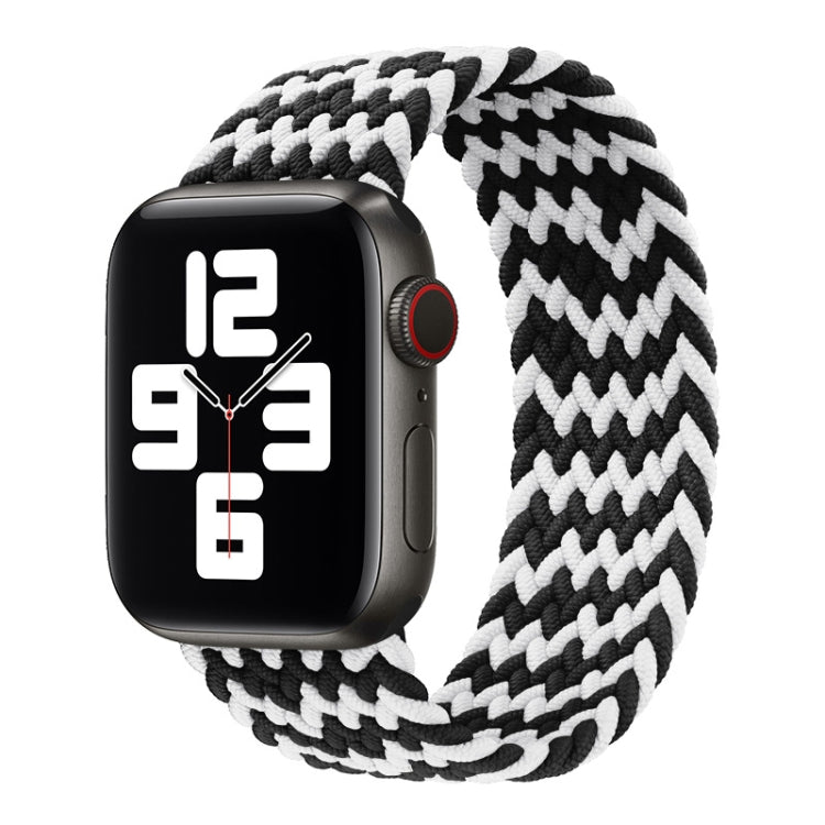 Nylon Single-turn Braided Watch Band For Apple Watch Series 8&7 41mm / SE 2&6&SE&5&4 40mm / 3&2&1 38mm, For Apple Watch Series 8&7 41mm,135mm, For Apple Watch Series 8&7 41mm, 135mm, For Apple Watch Series 8&7 41mm, 145mm