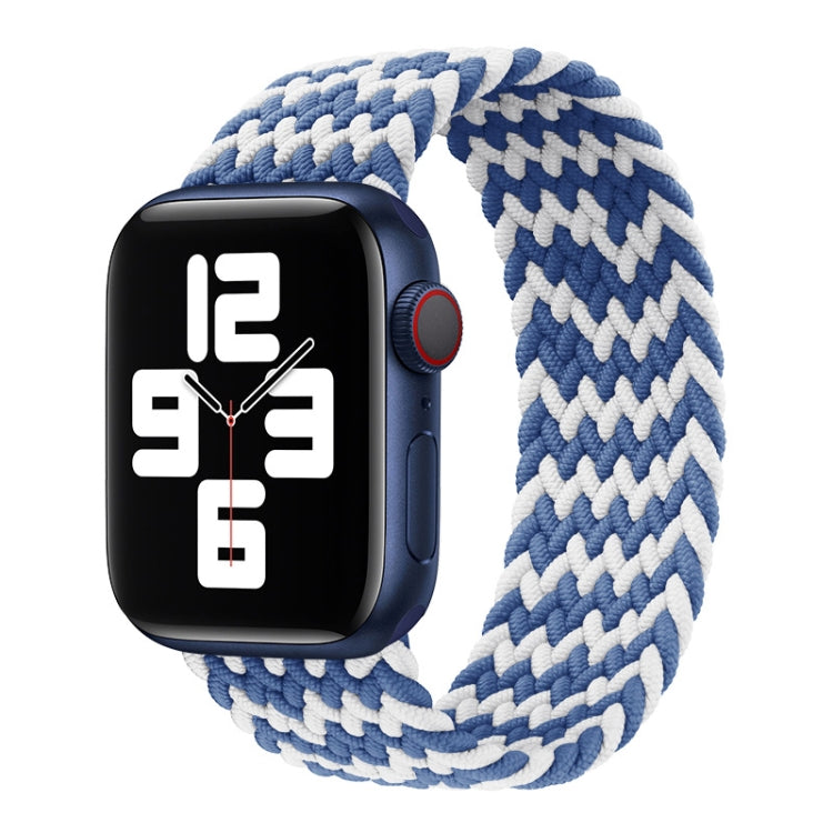 Nylon Single-turn Braided Watch Band For Apple Watch Series 8&7 41mm / SE 2&6&SE&5&4 40mm / 3&2&1 38mm, For Apple Watch Series 8&7 41mm,135mm, For Apple Watch Series 8&7 41mm, 135mm, For Apple Watch Series 8&7 41mm, 145mm