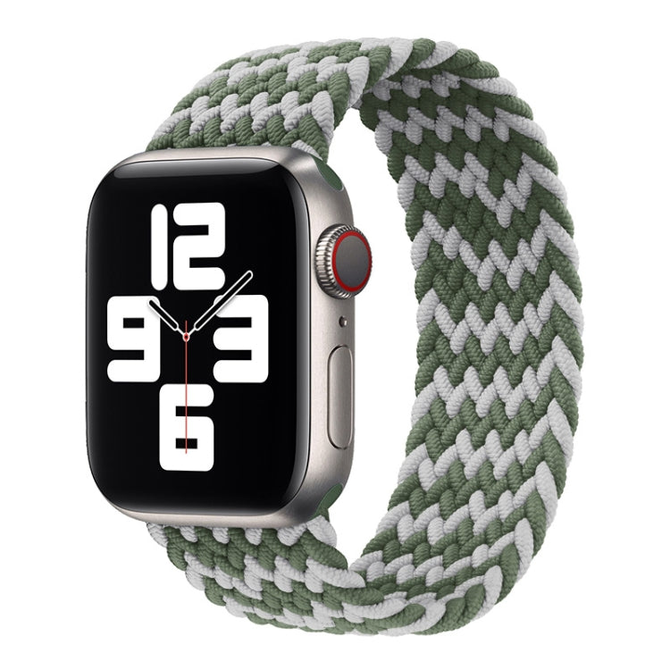 Nylon Single-turn Braided Watch Band For Apple Watch Series 8&7 41mm / SE 2&6&SE&5&4 40mm / 3&2&1 38mm, For Apple Watch Series 8&7 41mm,135mm, For Apple Watch Series 8&7 41mm, 135mm, For Apple Watch Series 8&7 41mm, 145mm