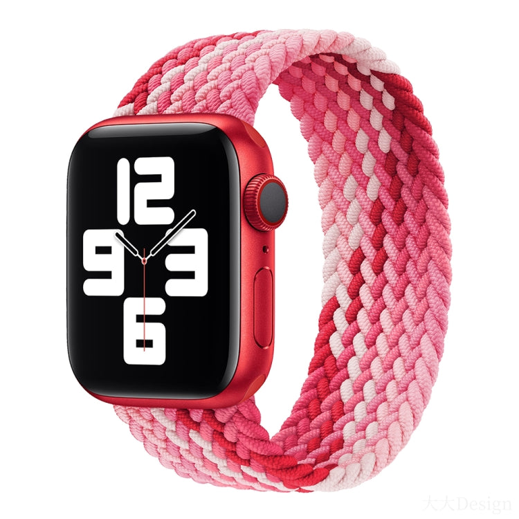 Nylon Single-turn Braided Watch Band For Apple Watch Series 8&7 41mm / SE 2&6&SE&5&4 40mm / 3&2&1 38mm, For Apple Watch Series 8&7 41mm,135mm, For Apple Watch Series 8&7 41mm, 135mm, For Apple Watch Series 8&7 41mm, 145mm