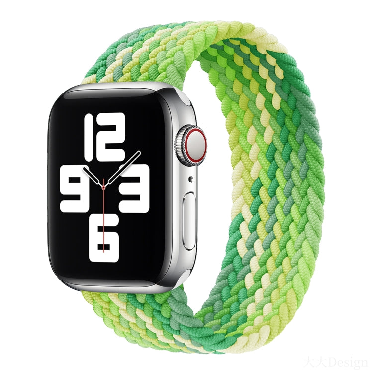 Nylon Single-turn Braided Watch Band For Apple Watch Series 8&7 41mm / SE 2&6&SE&5&4 40mm / 3&2&1 38mm, For Apple Watch Series 8&7 41mm,135mm, For Apple Watch Series 8&7 41mm, 135mm, For Apple Watch Series 8&7 41mm, 145mm