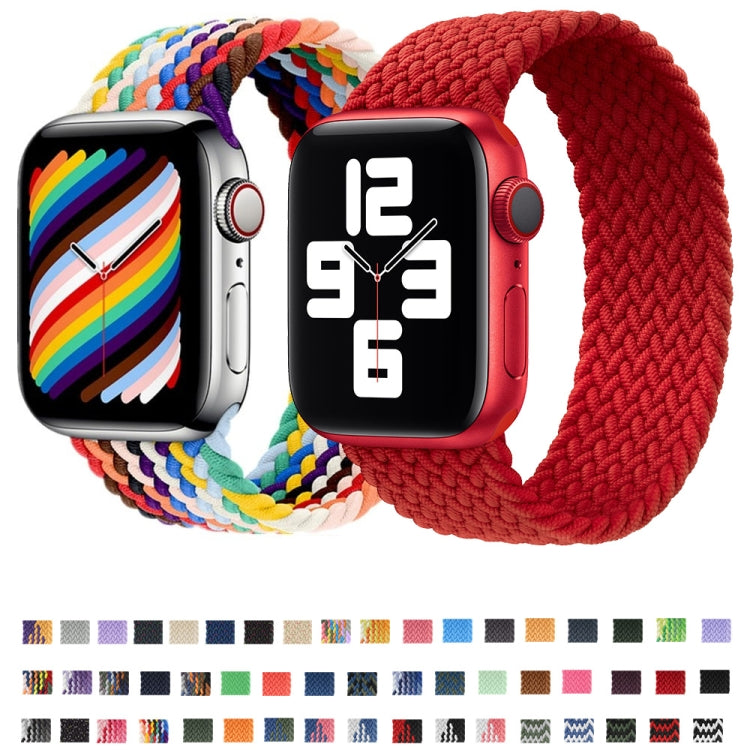 尼龍單圈編織錶帶，適用於 Apple Watch Series 8&7 41mm / SE 2&6&SE&5&4 40mm / 3&2&1 38mm，適用於 Apple Watch Series 8&7 41mm，135mm，適用於 Apple Watch Series 8&7 41mm，135mm