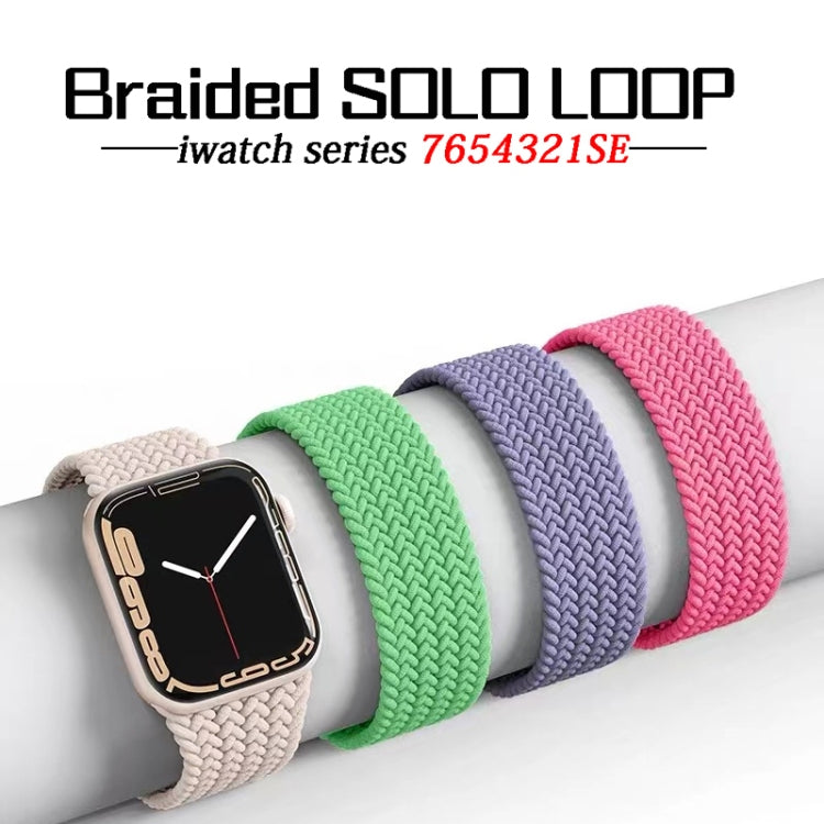 尼龍單圈編織錶帶，適用於 Apple Watch Series 8&7 41mm / SE 2&6&SE&5&4 40mm / 3&2&1 38mm，適用於 Apple Watch Series 8&7 41mm，135mm，適用於 Apple Watch Series 8&7 41mm，135mm