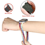 尼龍單圈編織錶帶，適用於 Apple Watch Series 8&7 41mm / SE 2&6&SE&5&4 40mm / 3&2&1 38mm，適用於 Apple Watch Series 8&7 41mm，135mm，適用於 Apple Watch Series 8&7 41mm，135mm
