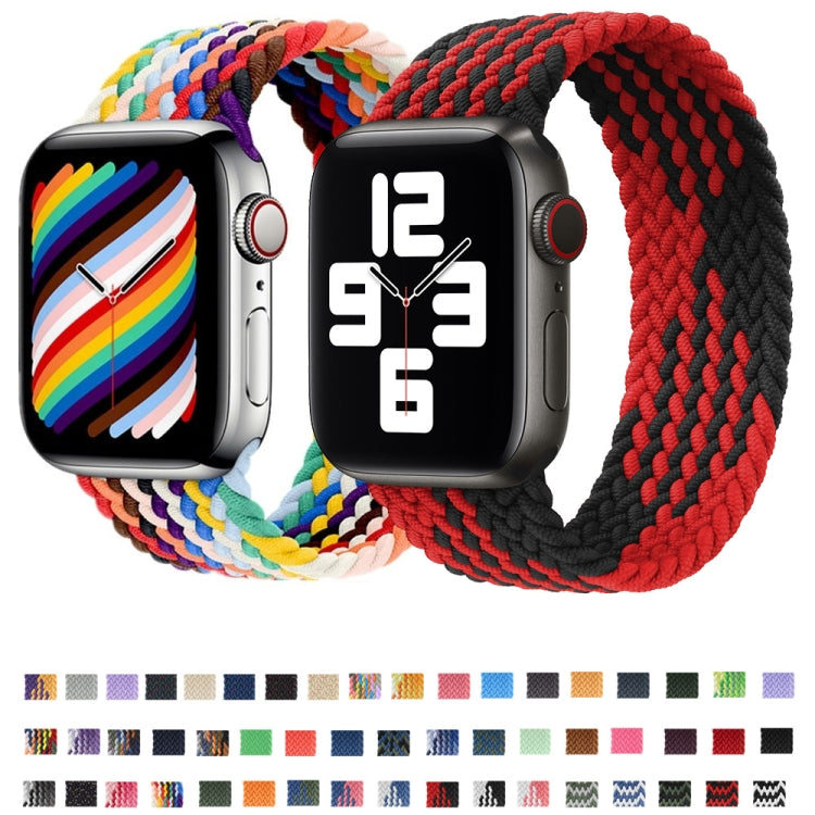 尼龍單圈編織錶帶，適用於 Apple Watch Series 8&7 41mm / SE 2&6&SE&5&4 40mm / 3&2&1 38mm，適用於 Apple Watch Series 8&7 41mm，145mm，適用於 Apple Watch Series 8&7 41mm，145mm