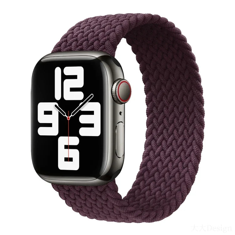 尼龍單圈編織錶帶，適用於 Apple Watch Series 8&7 41mm / SE 2&6&SE&5&4 40mm / 3&2&1 38mm，適用於 Apple Watch Series 8&7 41mm，155mm，適用於 Apple Watch Series 8&7 41mm，155mm