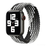 尼龍單圈編織錶帶，適用於 Apple Watch Series 8&7 41mm / SE 2&6&SE&5&4 40mm / 3&2&1 38mm，適用於 Apple Watch Series 8&7 41mm，155mm，適用於 Apple Watch Series 8&7 41mm，155mm