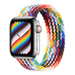 尼龍單圈編織錶帶，適用於 Apple Watch Series 8&7 41mm / SE 2&6&SE&5&4 40mm / 3&2&1 38mm，適用於 Apple Watch Series 8&7 41mm，155mm，適用於 Apple Watch Series 8&7 41mm，155mm