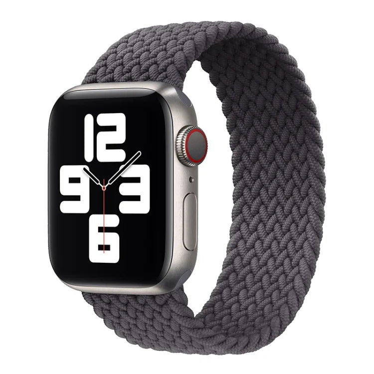 尼龍單圈編織錶帶，適用於 Apple Watch Series 8&7 41mm / SE 2&6&SE&5&4 40mm / 3&2&1 38mm，適用於 Apple Watch Series 8&7 41mm，155mm，適用於 Apple Watch Series 8&7 41mm，155mm