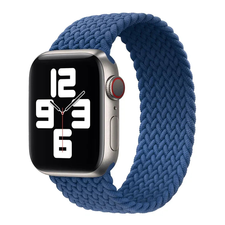 尼龍單圈編織錶帶，適用於 Apple Watch Series 8&7 41mm / SE 2&6&SE&5&4 40mm / 3&2&1 38mm，適用於 Apple Watch Series 8&7 41mm，155mm，適用於 Apple Watch Series 8&7 41mm，155mm