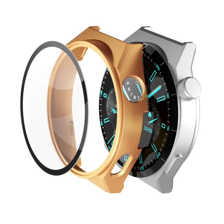2 in 1 PC Frame + Tempered Glass Film Watch Protective Case, For Huawei GT3 Pro 46mm