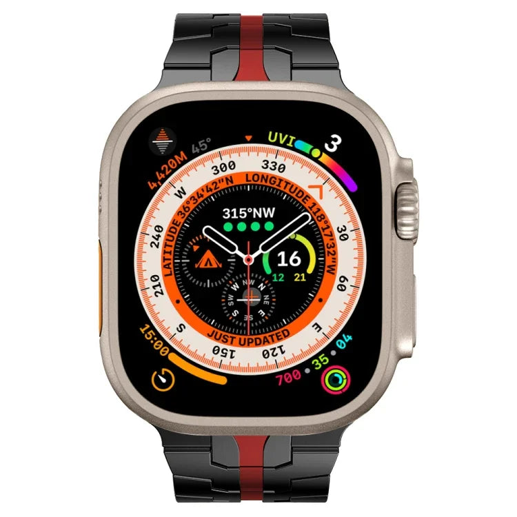 鋼製錶帶，適用於 Apple Watch Series 8&7 41mm / SE 2&6&SE&5&4 40mm / 3&2&1 38mm，適用於 Apple Watch Ultra 49mm / Series 8&7 45mm / SE 2&6&SE&5&4 44mm / 3&2&1 42mm