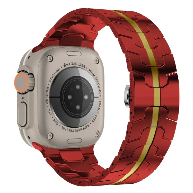 鋼製錶帶，適用於 Apple Watch Series 8&7 41mm / SE 2&6&SE&5&4 40mm / 3&2&1 38mm，適用於 Apple Watch Ultra 49mm / Series 8&7 45mm / SE 2&6&SE&5&4 44mm / 3&2&1 42mm