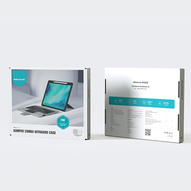 Nillkin 防撞組合鍵盤保護套，適用於 iPad 10.2 2019/2020/2021