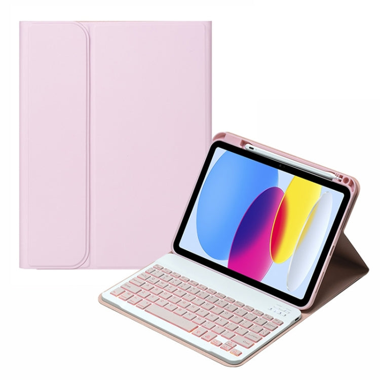 SA-10DS 背光藍牙鍵盤皮套附筆槽，適用於 iPad 第十代 10.9 吋 2022