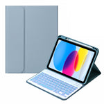 SA-10DS 背光藍牙鍵盤皮套附筆槽，適用於 iPad 第十代 10.9 吋 2022