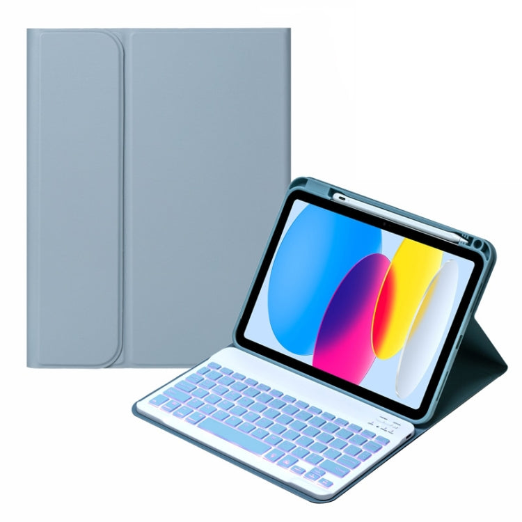 SA-10DS 背光藍牙鍵盤皮套附筆槽，適用於 iPad 第十代 10.9 吋 2022