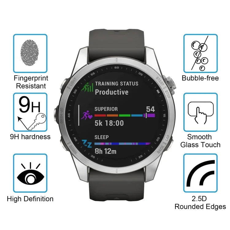適用於 Huawei Watch GT 2 42mm 智慧手錶鋼化玻璃螢幕保護貼，適用於 Garmin Fenix 7S、Realme Watch、Amazfit Falcon、Huawei Watch GT 2 42mm、Huawei Watch GT 3 42mm、Garmin Forerunner 158、Garmin Instinct Crossover