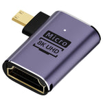 8K HDMI 2.1 轉 Micro HDMI 轉接器，D8K-01、D8K-02、D8K-03、D8K-04、D8K-05、C8K-01、C8K-02、C8K-03、C8K-04、C8K-05、C8K-06、C8K-07