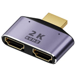 2 合 1 2K 60Hz HDMI 轉接器，帶指示燈