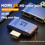 2 合 1 2K 60Hz HDMI 轉接器，帶指示燈