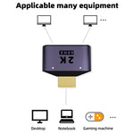 2 合 1 2K 60Hz HDMI 轉接器，帶指示燈