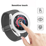 PC + 鋼化膜燃油噴射錶殼，適用於 Samsung Galaxy Watch5 Pro 45mm