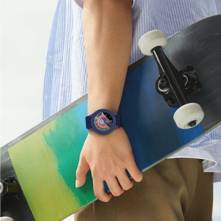 PC + 鋼化膜燃油噴射錶殼，適用於 Samsung Galaxy Watch5 Pro 45mm