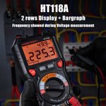 HABOTEST HT118D 便攜高精度手動數位萬用表，HT118D