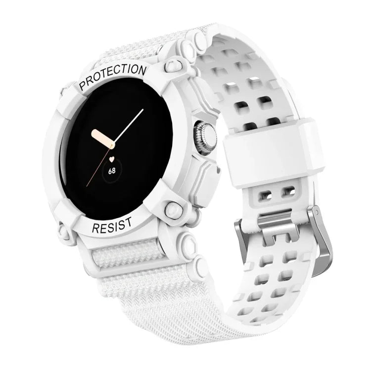 三防純色一體成型錶帶，適用於 Google Pixel Watch