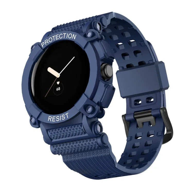 三防純色一體成型錶帶，適用於 Google Pixel Watch