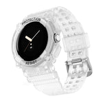 三防純色一體成型錶帶，適用於 Google Pixel Watch