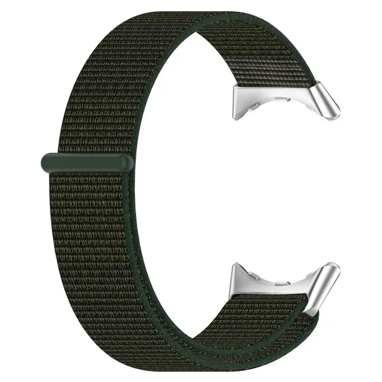 金屬頭尼龍環錶帶，適用於 Google Pixel Watch 4 / 3 / 2 / 1 41mm