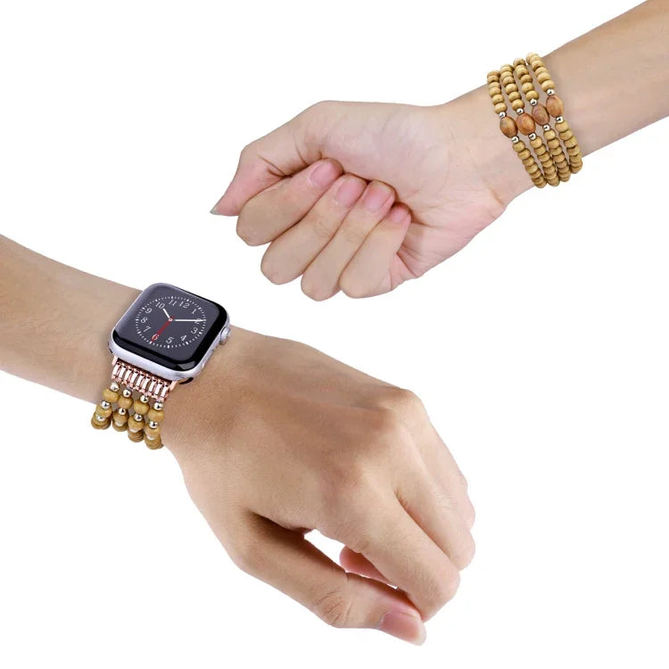 木珠錶帶，適用於 Apple Watch Ultra 49mm / Series 8&7 45mm，適用於 Apple Watch Series 8&7 41mm