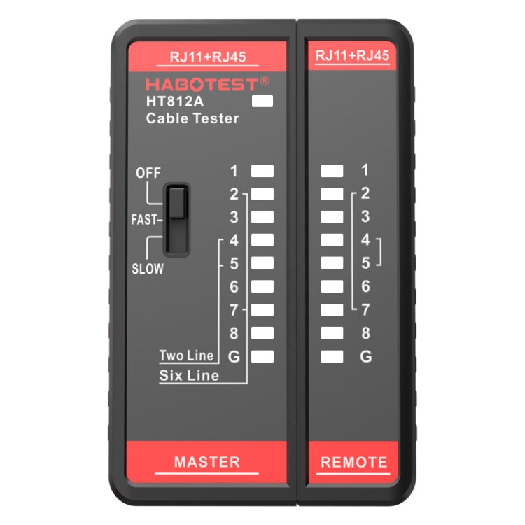 HABOTEST HT812A 2合1電話線網路線測試儀, HT812A