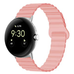 反扣磁性矽膠錶帶，適用於 Google Pixel Watch 4 / 3 / 2 / 1 41mm