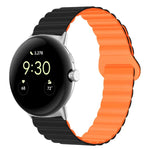 反扣磁性矽膠錶帶，適用於 Google Pixel Watch 4 / 3 / 2 / 1 41mm