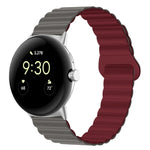 反扣磁性矽膠錶帶，適用於 Google Pixel Watch 4 / 3 / 2 / 1 41mm