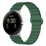 反扣磁性矽膠錶帶，適用於 Google Pixel Watch 4 / 3 / 2 / 1 41mm