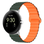 反扣磁性矽膠錶帶，適用於 Google Pixel Watch 4 / 3 / 2 / 1 41mm